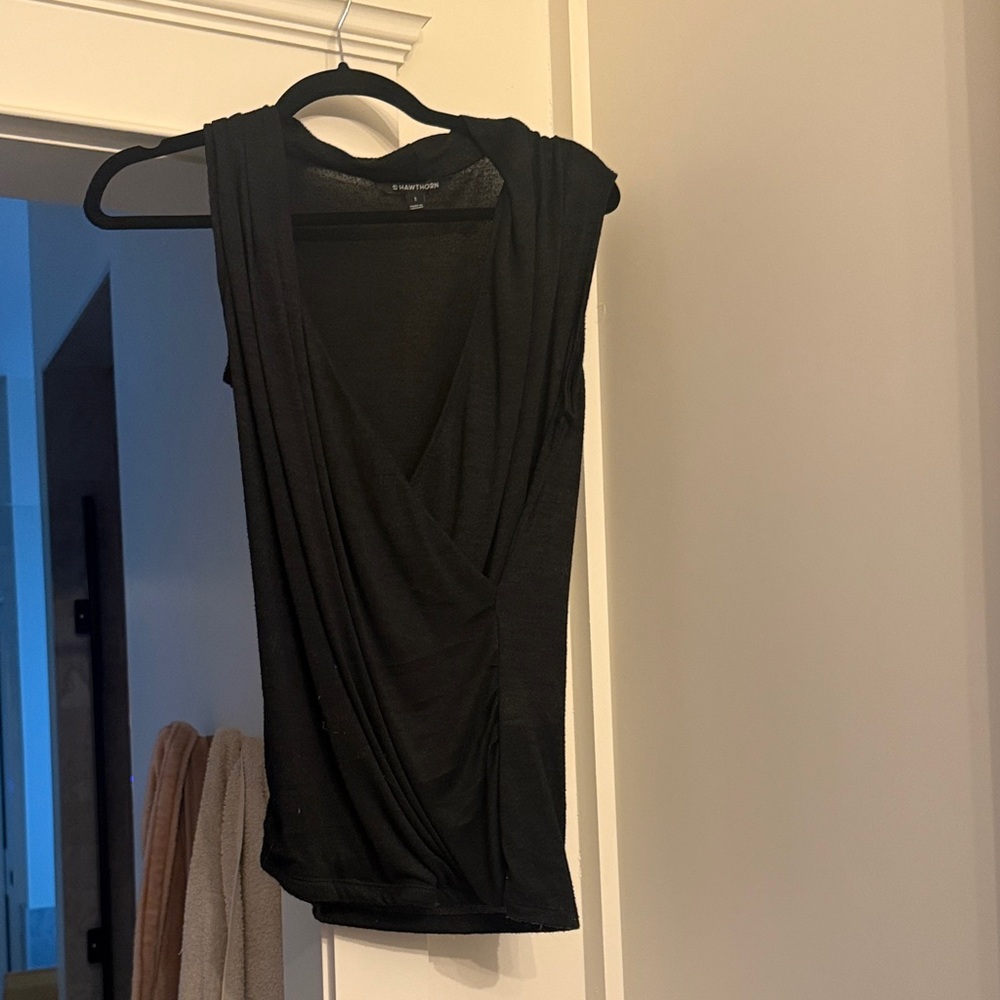 Crossover sweater tank top
